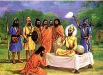 Madho Das was named Gurbax Singh_Blessing of the Guru_When the Guru asked him what was his name he had humbly replied_I am your Banda_man_slave