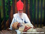 Bhagat Puran Singh with Bhai Piara Singh, the leprosy ridden abandoned boy